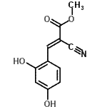 CAS 登录号：524934-86-9， 甲基(2E)-2-氰基-3-(2,4-二羟基苯基)丙烯酸酯