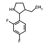 CAS 登录号：525537-88-6， 2-(2,4-二氟苯基)-3-乙基吡咯烷