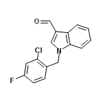 CAS 登录号：525570-33-6， 1-(2-氯-4-氟苄基)-1H-吲哚-3-甲醛