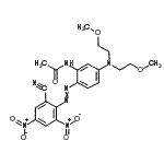 CAS#: 52583-35-4, N-{5-[Bis(2-Methoxyethyl)Amino]-2-[(2-Cyano-4,6-Dinitrophenyl)Diazenyl]Phenyl}Acetamide