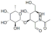 CAS 登录号：52630-68-9， N-[(2R,3R,4R,5R)-4,5,6-三羟基-1-氧代-3-[(2R,3S,4R,5S,6S)-3,4,5-三羟基-6-甲基-四氢吡喃-2-基]氧基-己烷-2-基]乙酰胺