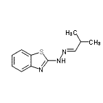 CAS 登录号：52644-52-7， 2-[(2E)-2-(2-甲基丙亚基)肼基]-1,3-苯并噻唑