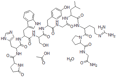 CAS 登录号：52699-48-6， 5-L-苯丙氨酸-促黄体激素-释放因子(猪)乙酸盐水合物