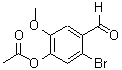 CAS 登录号：52783-83-2， 4-乙酰氧基-2-溴-5-甲氧基苯甲醛