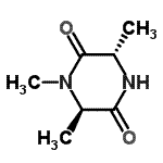 CAS 登录号：52785-26-9， (3S,6R)-1,3,6-三甲基-2,5-哌嗪二酮