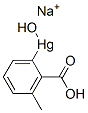 CAS 登录号：52795-88-7， (2-羧基间甲苯基)羟基汞单钠盐