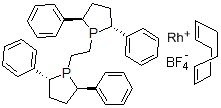 CAS 登录号：528565-84-6， (-)-1,2-二((2R,5R)-2,5-二苯基磷杂环戊烷基)乙烷(1,5-环辛二烯)铑(I)四氟硼酸盐