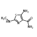 CAS 登录号：52868-71-0， 5-氨基-2-(甲基氨基)-1,3-噻唑-4-甲酰胺