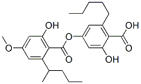 CAS#: 529-47-5, 2-Hydroxy-4-[(2-hydroxy-4-methoxy-6-pentylbenzoyl)oxy]-6-pentylbenzoic acid