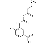 CAS 登录号：530130-81-5， 3-[(丁酰基硫代氨基甲酰)氨基]-4-氯苯甲酸