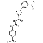 CAS#: 530132-21-9, 4-({[5-(3-Nitrophenyl)-2-Furoyl]Carbamothioyl}Amino)Benzoic Acid