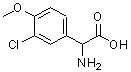 CAS 登录号：53091-63-7， 氨基(3-氯-4-甲氧基苯基)乙酸