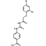 CAS 登录号：531520-64-6， 4-({[(2,4-二氯苯氧基)乙酰基]硫代氨基甲酰}氨基)苯甲酸