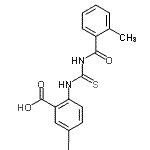 CAS#: 531541-11-4, 5-Iodo-2-{[(2-Methylbenzoyl)Carbamothioyl]Amino}Benzoic Acid