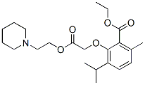 CAS 登录号：53206-77-2， (2-乙氧羰基-6-异丙基-3-甲基苯氧基)乙酸 2-哌啶乙基酯