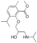 CAS 登录号：53206-80-7， 3-[2-羟基-3-(异丙基氨基)丙氧基]对伞花烃-2-羧酸甲酯