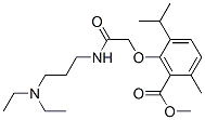 CAS 登录号：53206-92-1， 3-[3-(二乙基氨基)丙基氨基甲酰甲氧基]对伞花烃-2-羧酸甲酯