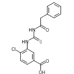 CAS 登录号：532386-24-6， 4-氯-3-{[(苯基乙酰基)硫代氨基甲酰]氨基}苯甲酸