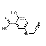 CAS 登录号：53242-69-6， 5-[(氰基甲基)氨基]-2-羟基苯甲酸