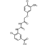 CAS#: 532421-00-4, 4-Chloro-3-({[(4-Chloro-3-Methylphenoxy)Acetyl]Carbamothioyl}Amino)Benzoic Acid