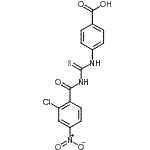 CAS 登录号：532950-00-8， 4-{[(2-氯-4-硝基苯甲酰)硫代氨基甲酰]氨基}苯甲酸