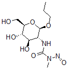 CAS 登录号：53347-35-6， 丙基 2-脱氧-2-(3-甲基-3-亚硝基脲基)-beta-D-吡喃葡萄糖苷