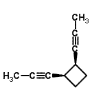 CAS 登录号：53356-65-3， (1R,2S)-1,2-二(1-丙炔-1-基)环丁烷