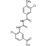 CAS#: 533920-69-3, 4-Chloro-3-{[(3-Chloro-4-Methylbenzoyl)Carbamothioyl]Amino}Benzoic Acid