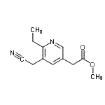 CAS#: 533939-33-2, Methyl [5-(Cyanomethyl)-6-Ethyl-3-Pyridinyl]Acetate