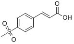 CAS 登录号：5345-30-2， (2E)-3-[4-(甲基磺酰基)苯基]丙烯酸