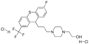 CAS#: 53542-42-0, 4-[3-[6-Fluoro-2-(Trifluoromethyl)-9H-Thioxanthen-9-Yl]Propyl]Piperazine-1-Ethanol Dihydrochloride