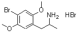 CAS 登录号:53581-53-6, (+/-)-2,5-二甲氧基-4-溴-安非他命氢溴酸盐