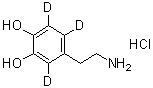CAS 登录号：53587-30-7， 2-(3,4-二羟基苯基-D3)乙胺盐酸盐