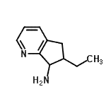 CAS 登录号：535935-90-1， 6-乙基-6,7-二氢-5H-环戊二烯并[b]吡啶-7-胺