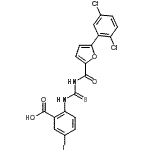 CAS#: 535944-77-5, 2-({[5-(2,5-Dichlorophenyl)-2-Furoyl]Carbamothioyl}Amino)-5-Iodobenzoic Acid