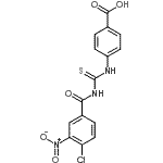 CAS 登录号：535948-50-6， 4-{[(4-氯-3-硝基苯甲酰)硫代氨基甲酰]氨基}苯甲酸