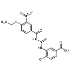 CAS#: 535956-92-4, 4-Chloro-3-{[(4-Ethoxy-3-Nitrobenzoyl)Carbamothioyl]Amino}Benzoic Acid