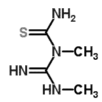 CAS 登录号：535975-83-8， 1-甲基-1-(N-甲基甲脒基)硫脲