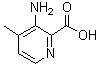 CAS 登录号：53636-30-9， 3-氨基-4-甲基-2-吡啶羧酸