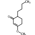 CAS 登录号：53690-81-6， 6-丁基-3-甲氧基-2-环己烯-1-酮