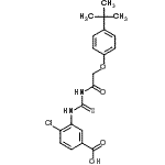 CAS 登录号：536977-88-5， 4-氯-3-[({[4-(2-甲基-2-丙基)苯氧基]乙酰基}硫代氨基甲酰)氨基]苯甲酸