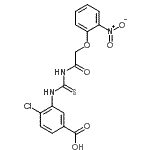CAS#: 536986-10-4, 4-Chloro-3-({[(2-Nitrophenoxy)Acetyl]Carbamothioyl}Amino)Benzoic Acid