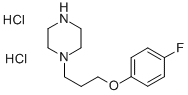 结构式 CAS# 537037-78-8, 1-(3-(4-氟苯氧基)-丙基)-哌嗪二盐酸盐