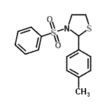 CAS 登录号：537677-92-2， 2-(4-甲基苯基)-3-(苯磺酰基)-1,3-噻唑烷