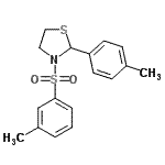 CAS#: 537677-93-3, 2-(4-Methylphenyl)-3-[(3-Methylphenyl)Sulfonyl]-1,3-Thiazolidine