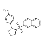 CAS 登录号:537678-06-1, 2-(4-甲基苯基)-3-(2-萘磺酰基)-1,3-噻唑烷