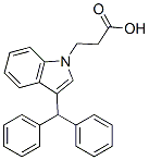 CAS 登录号：53924-17-7， 3-(3-二苯甲基吲哚-1-基)丙酸