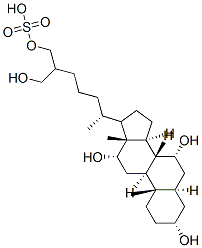 CAS#: 53939-18-7, (3R,5R,7R,8R,9S,10S,12S,13R,14S)-3,7,12-Trihydroxy-17-[(2R)-6-(Hydroxymethyl)-7-Sulfooxy-Heptan-2-Yl]-10,13-Dimethyl-2,3,4,5,6,7,8,9,11,12,14,15,16,17-Tetradecahydro-1H-Cyclopenta[a]Phenanthrene