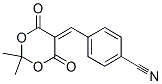 CAS 登录号:53942-70-4, 2,2-二甲基-5-(4-氰基苄亚基)-1,3-二恶烷-4,6-二酮
