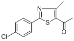 CAS 登录号：54001-07-9， 1-[2-(4-氯苯基)-4-甲基-1,3-噻唑-5-基]-1-乙酮